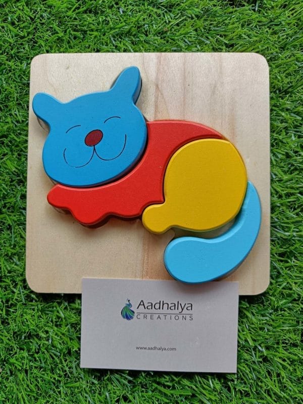 Wooden Chunky Puzzles Cat