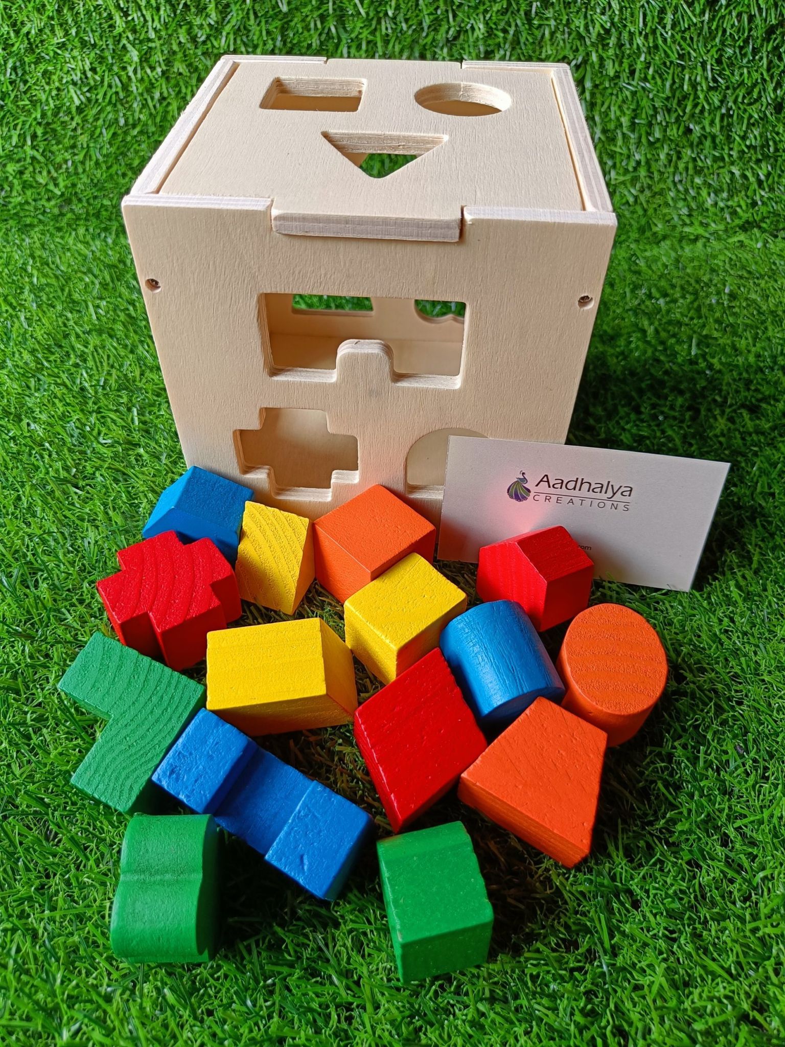 Wooden Fifteen Hole - Shape Intelligence Box