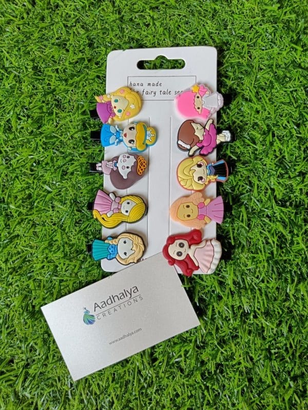 Kids Alligator Clips Compo Princess Theme