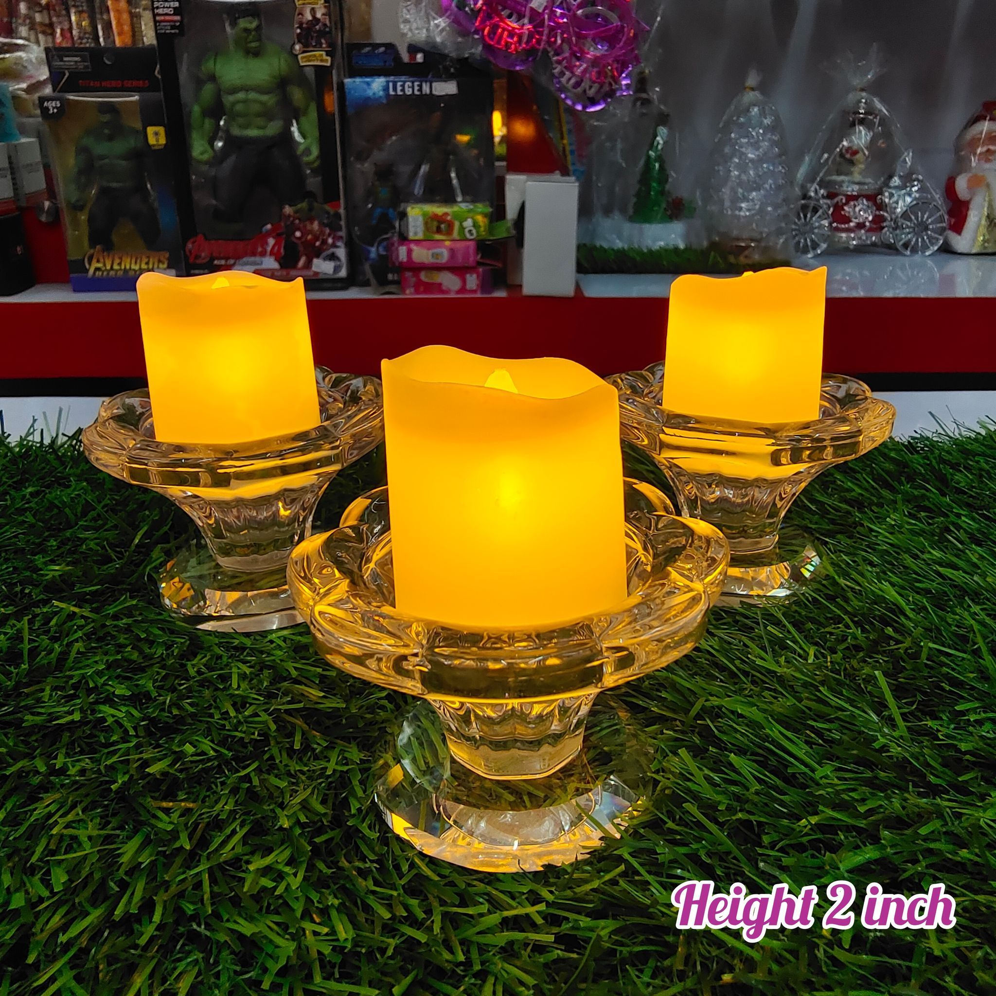 Crystal Candle / Diya Holder