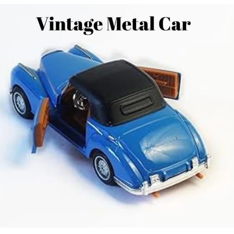 Vintage Metal Car - Blue Colour