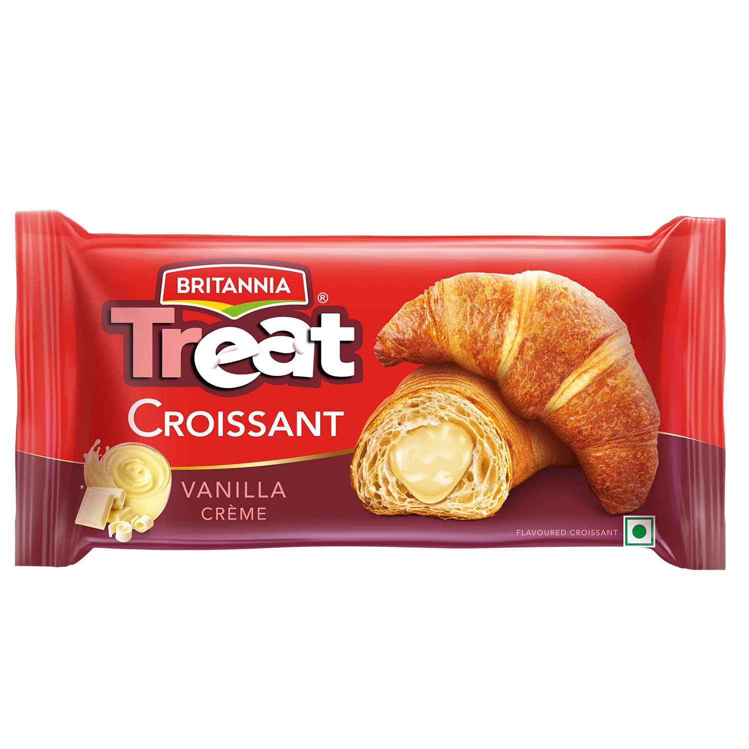 Britannia Treat Croissant Vanilla Creme 45G