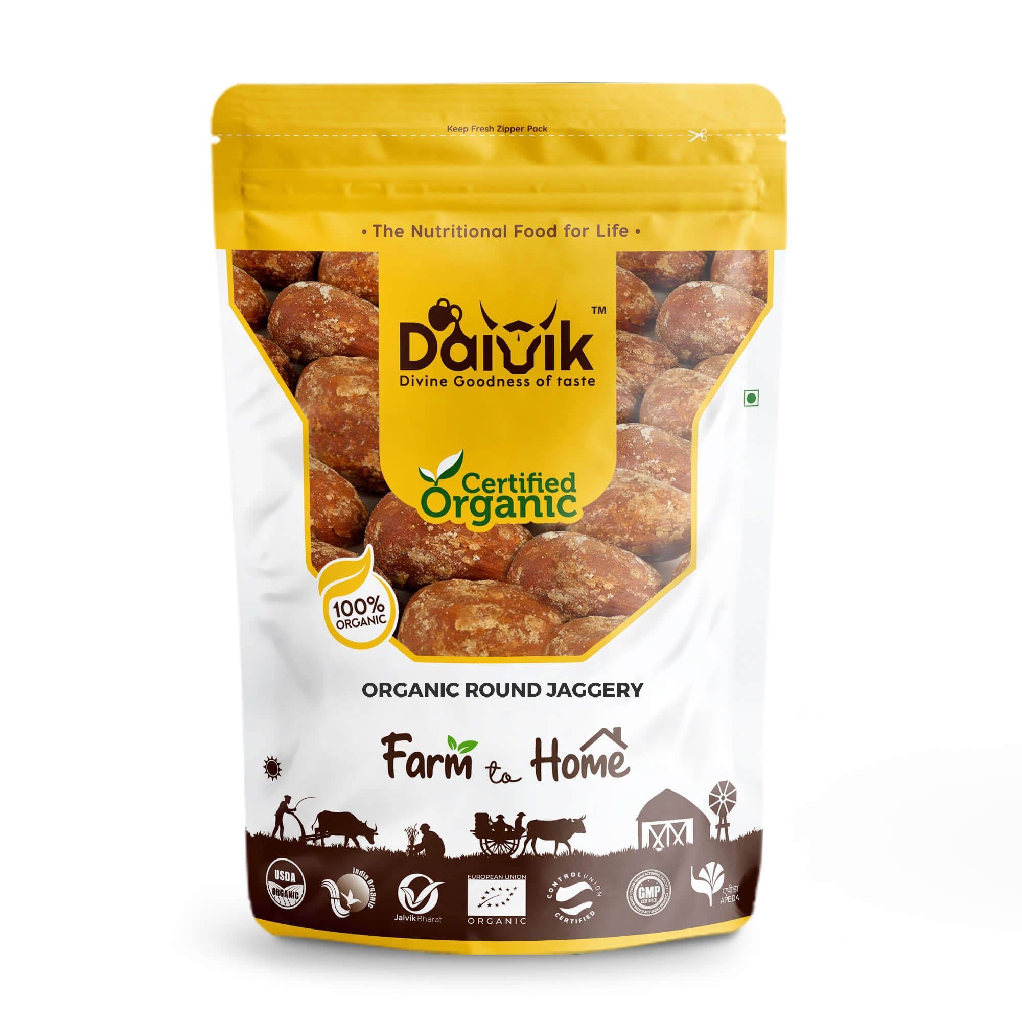 DAIVIK Organic Rolled White Oats