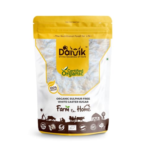 DAIVIK Organic Sulphur Free Baker'S White Caster Sugar