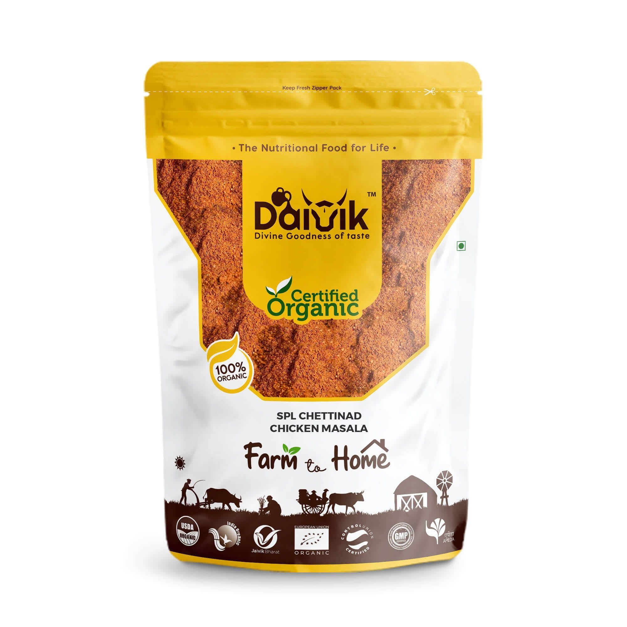 DAIVIK Organic Chettinad Chicken Masala