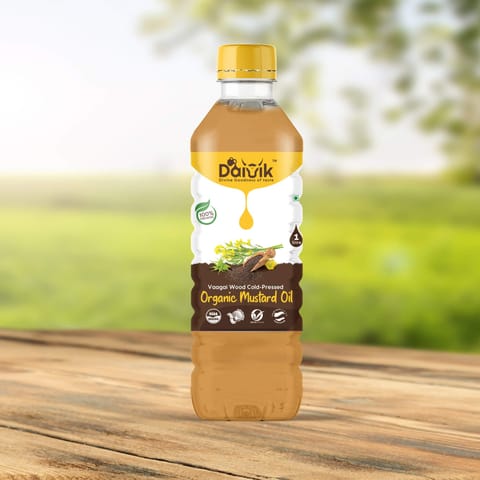 DAIVIK Organic Real Wood Cold Pressed Groundnut Oil