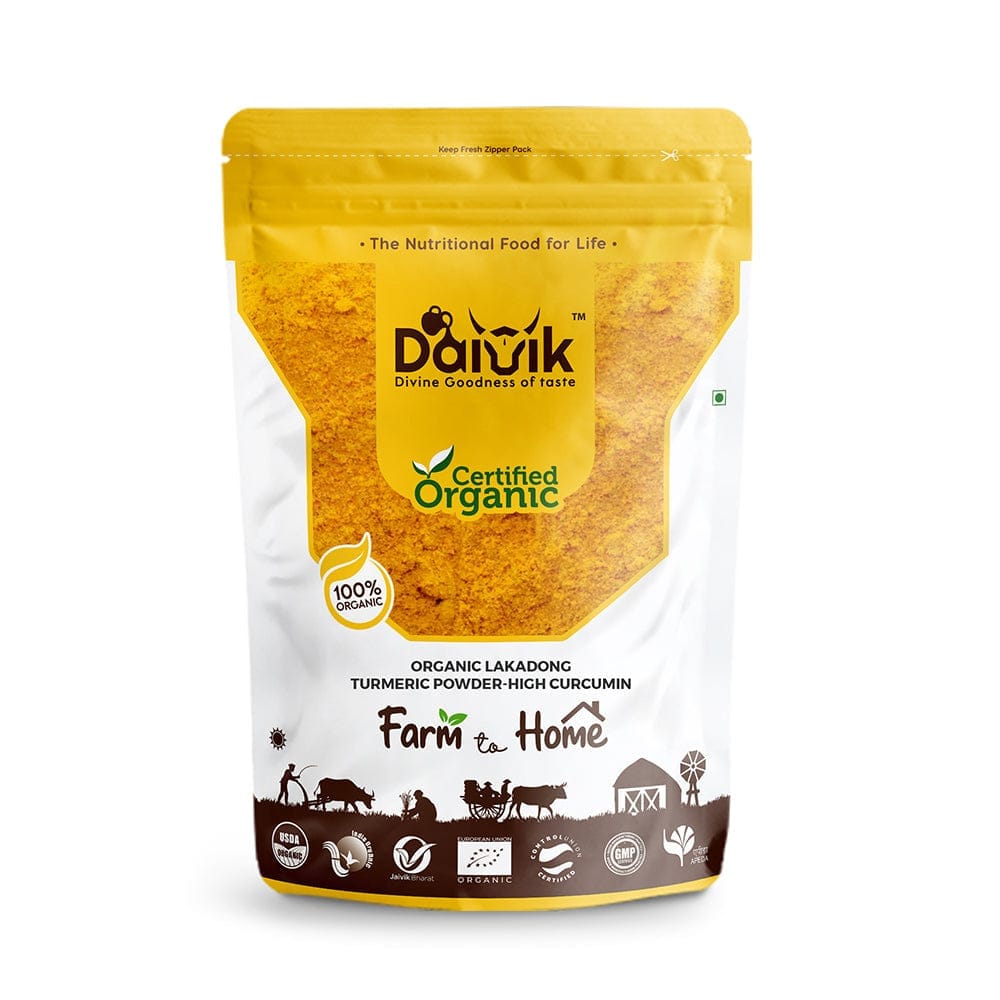 DAIVIK Organic Turmeric Powder-High Curcumin %