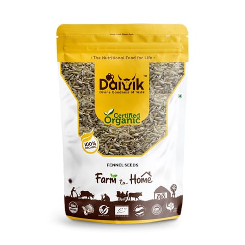 DAIVIK Organic Saunf/Fennel Seeds/Soambhu