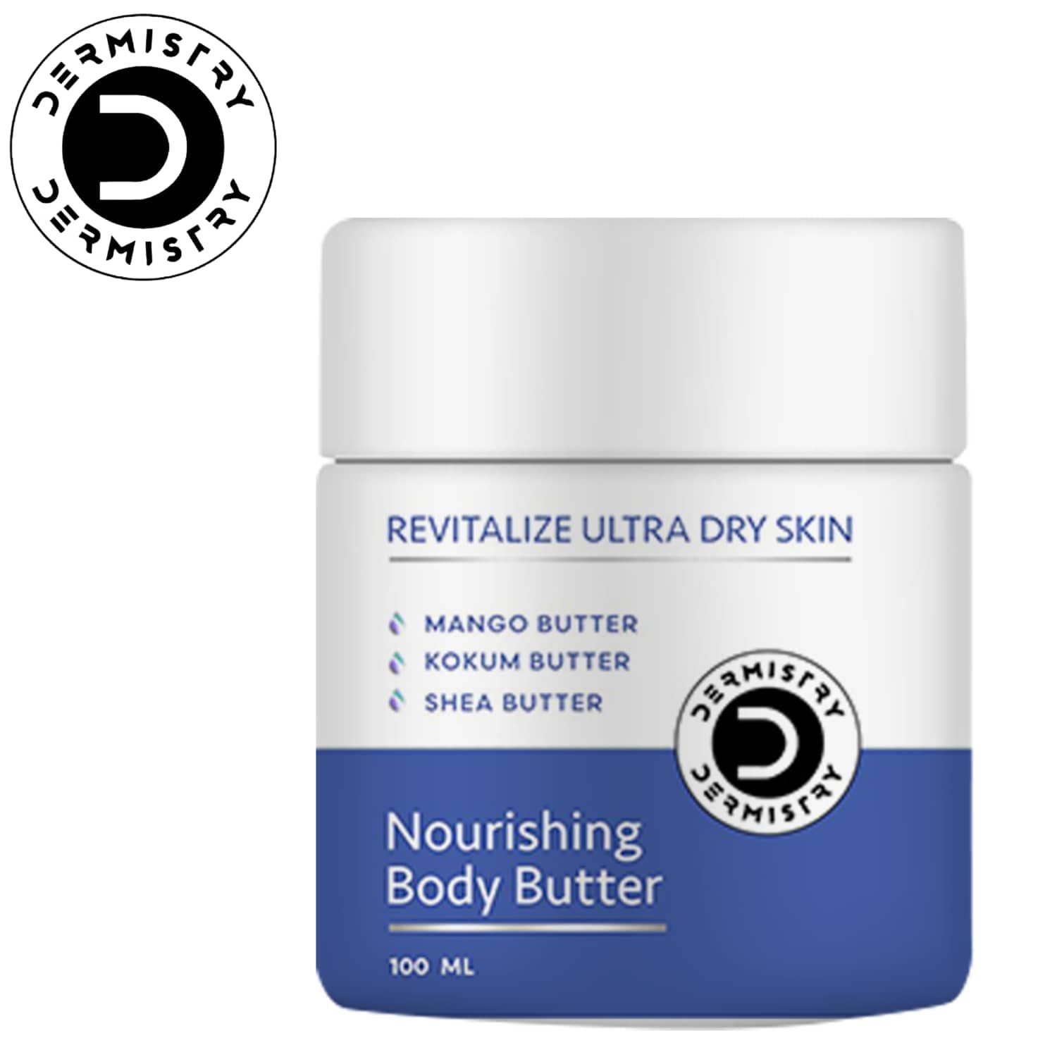 Dermistry Revitalizing Nourishing Body Butter for Ultra Dry & Flaky Skin Mango Kokum & Shea Butter-100ml