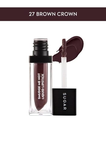 Sugar Smudge Me Not Liquid Lipstick - 27 Brown Crown (Plum Brown)