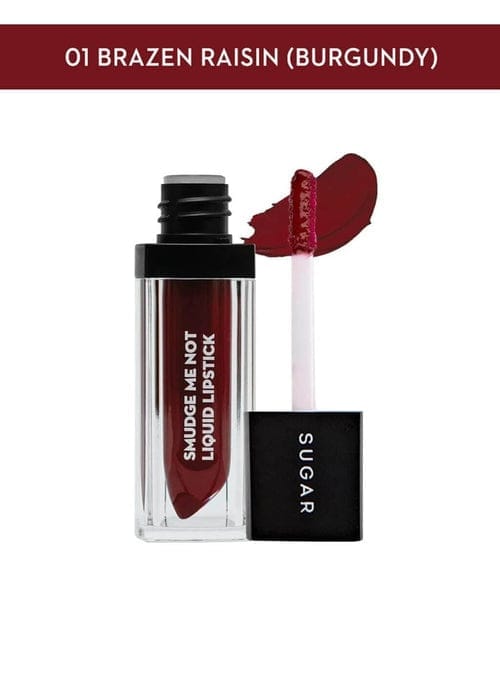 Sugar Smudge Me Not Liquid Lipstick - 01 Brazen Raisin (Burgundy)