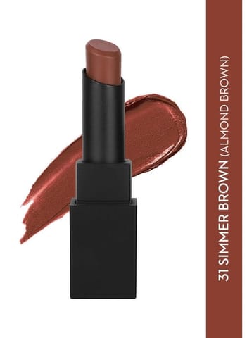 Sugar Nothing Else Matter Longwear Lipstick - 31 Simmer Brown (Milk Chocolate Brown/Almond Brown)