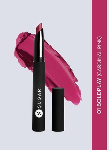 Sugar Matte Attack Transferproof Lipstic - 01 Boldplay (Cardinal Pink)