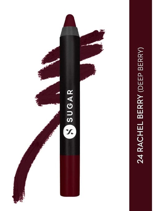 Sugar Matte As Hell Crayon Lipstick - 24 Rachel Berry (Deep Berry)