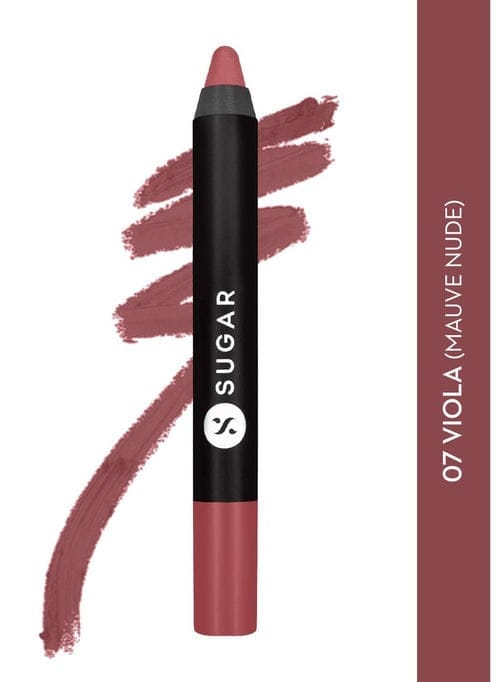 Sugar Matte As Hell Crayon Lipstick - 07 Viola  (Mauve Nude)