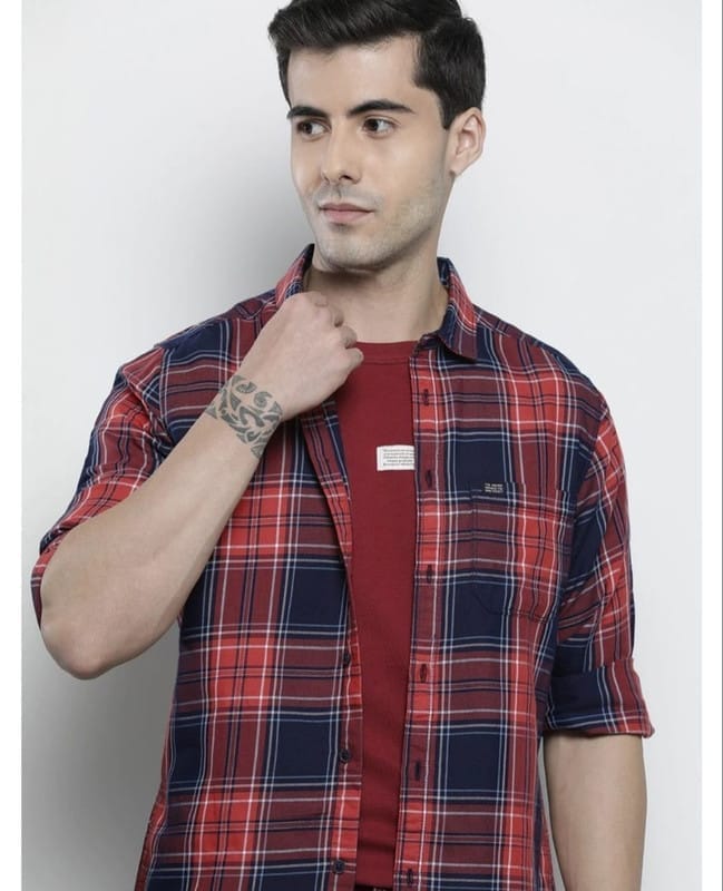 Men's Casual Checked Shirt