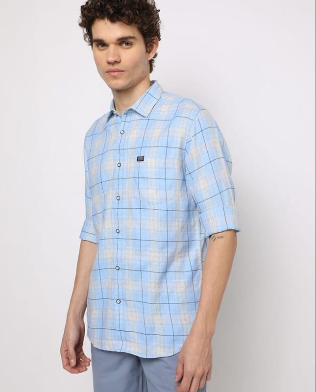 Men's Casual Checked Shirt