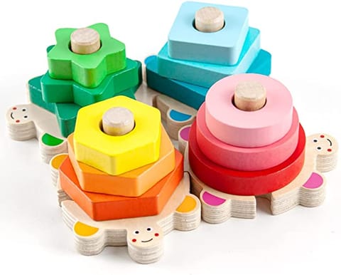 Colorful Wisdom Shape Column Stacking