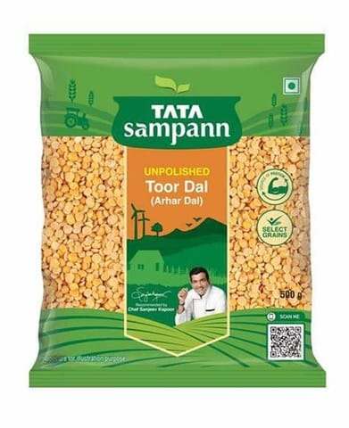 Tata Sampann Unpolished Toor Dal/Arhar Dal, 1kg