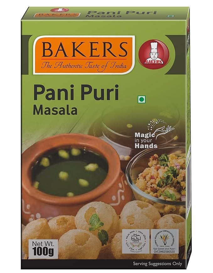 Bakers Pani Puri Masala 100gm