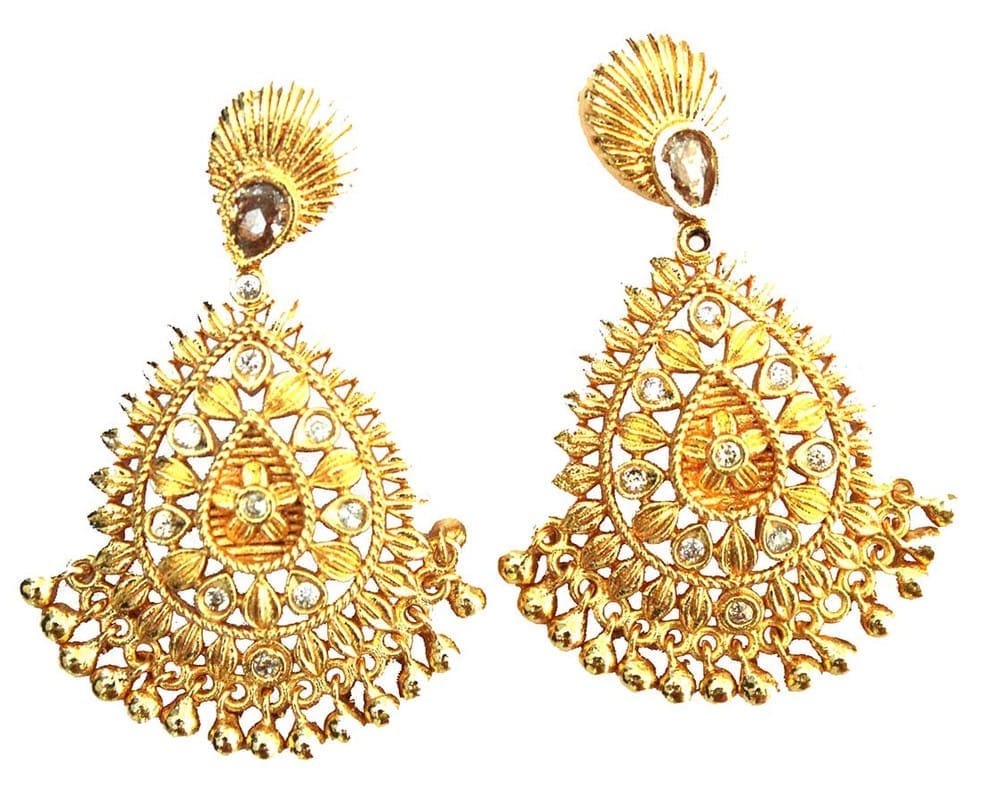 S L GOLD Micro Plated Nivetha Earing E30