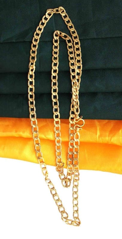 S L GOLD 1 Gram Micro sachin 24" Chain C16 Design