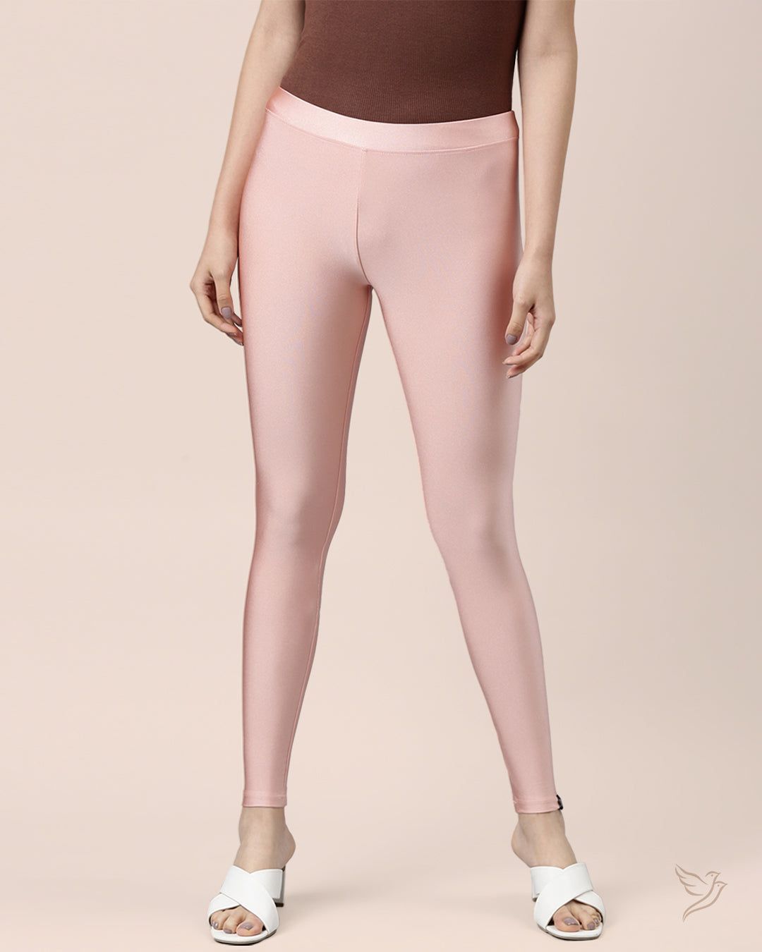 Twin Birds Women Shimmer Legging Pink Champagne