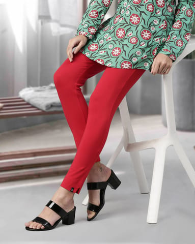 Twin Birds Women Sleek Kurti Pant Lip Stick