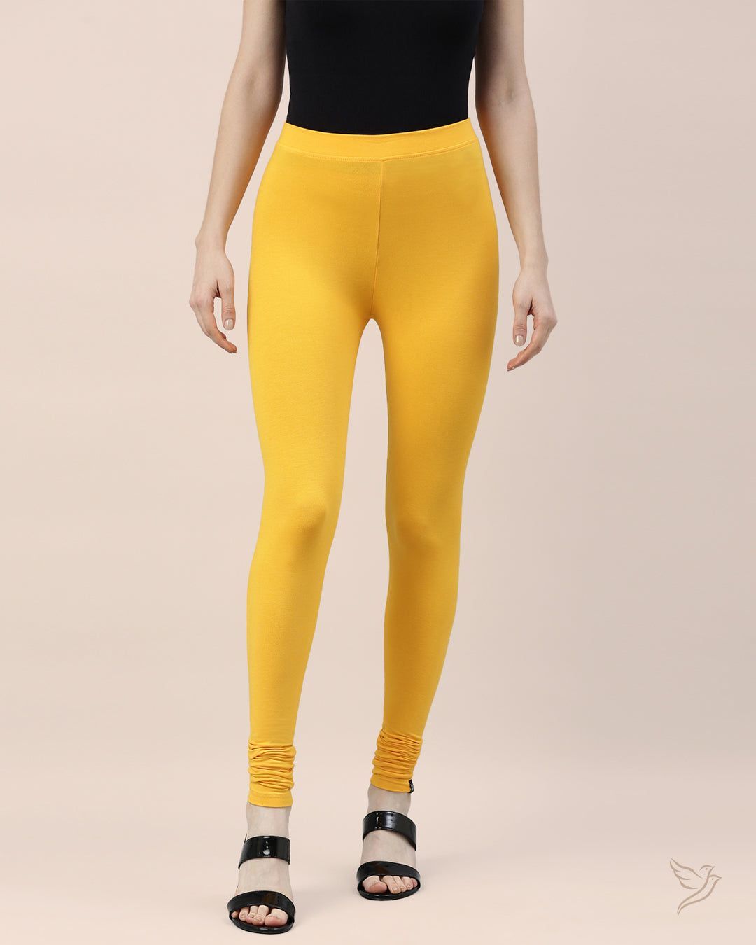 Twin Birds Women Viscose Churidar Legging - Bumble Bee