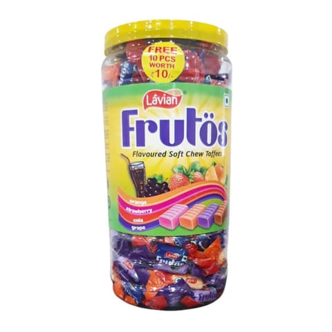 Lavian Frutos Chew Toffee Flavour Chocolate Jar