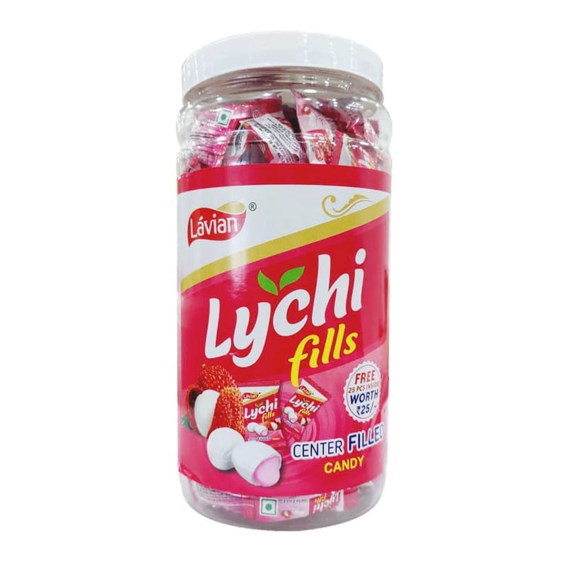 Lavian Lychi Fills Chocolate Jar 125Pc