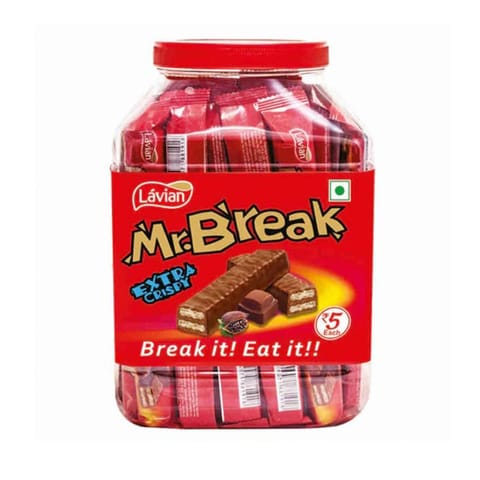 Lavian Mr.Break Chocolate Jar 40Pc