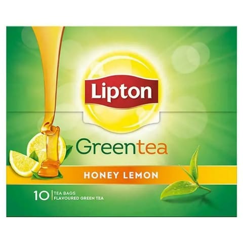 Lipton Green Tea Bags Honey Lemon 10 Pcs