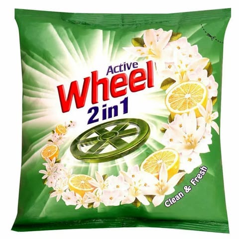 Wheel Detergent Powder Green Lemon & Jasmine  - 500Gm