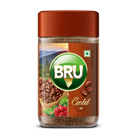 Bru Gold Freeze Dried Coffee Jar - 55gm