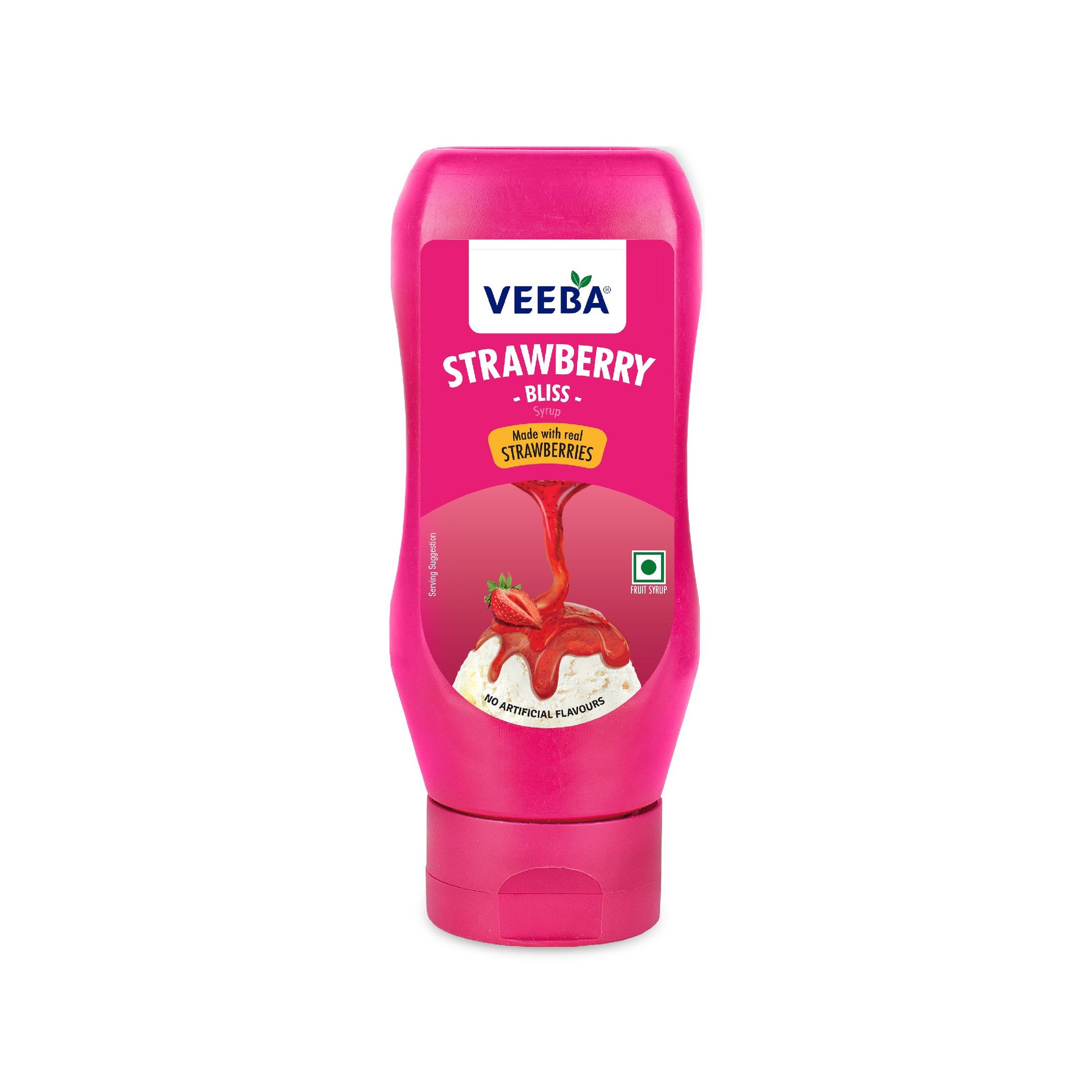 Veeba Strawberry Bliss Syrup (380G)