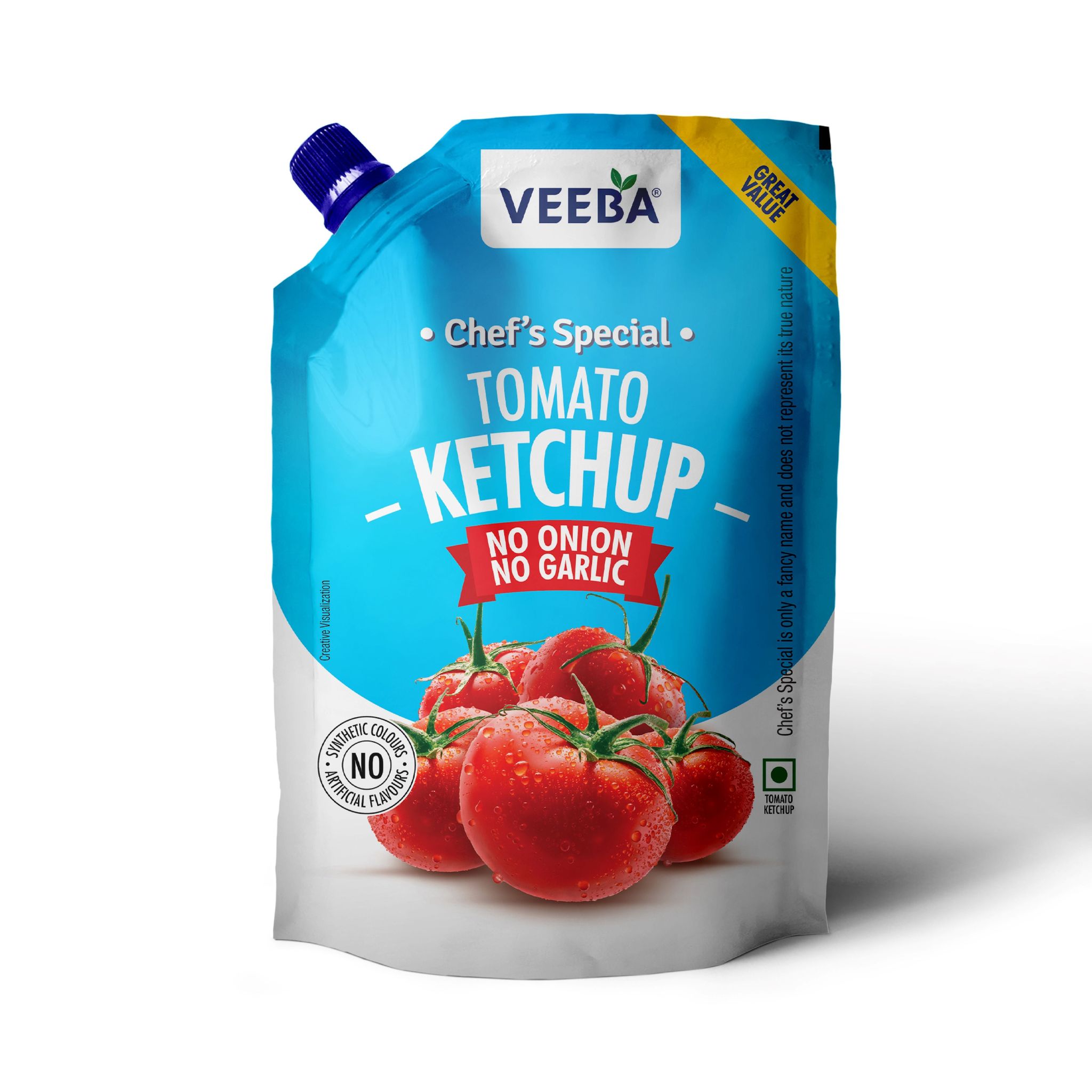 Veeba Chef'S Special Tomato Ketchup No Onion No Garlic (900G)