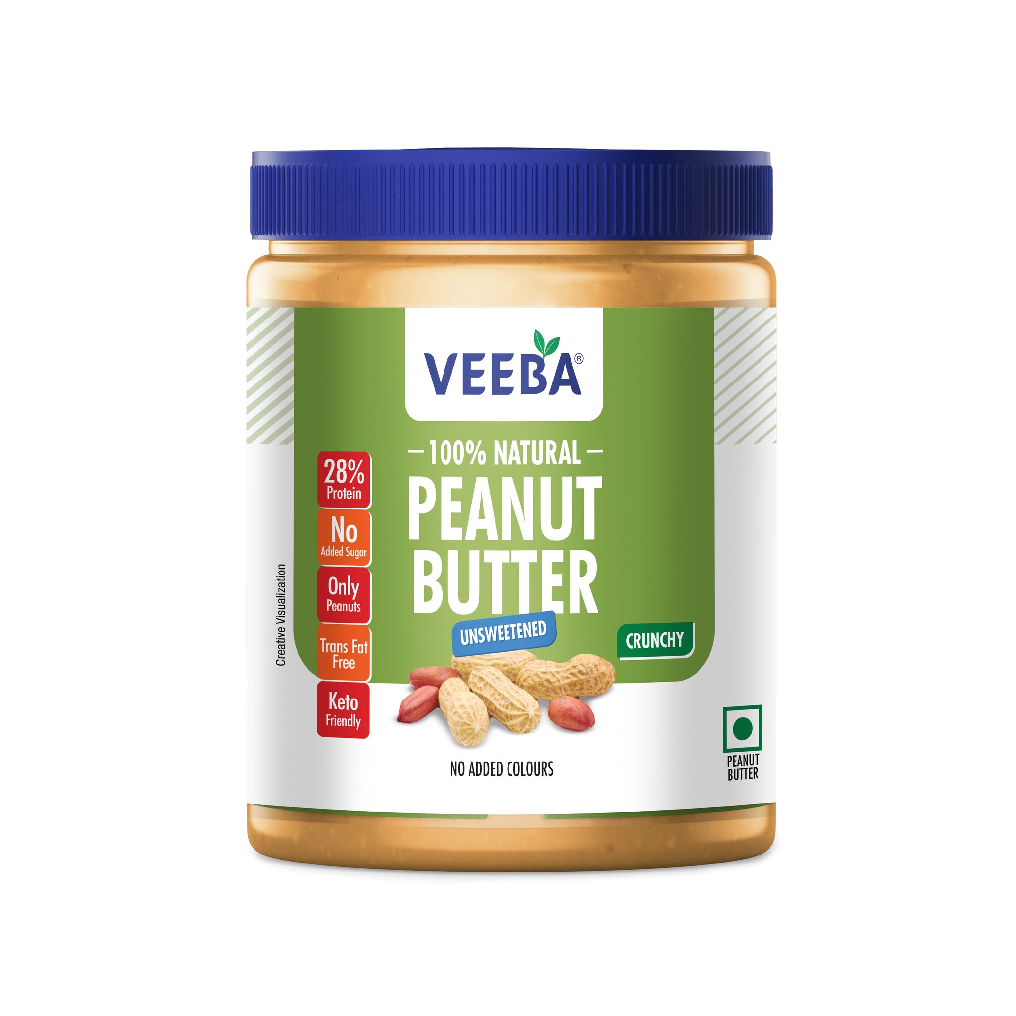 Veeba 100% Natural Peanut Butter (1 Kg)