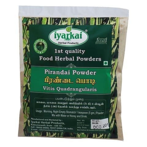 Iyarkai Pirandai Powder  - 50gm