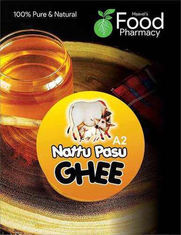 Maavel Desi Cow Ghee - Pure and Nutritious Desi Cow Ghee - A Golden Essence of Tradition and Wellness (Nattu Pasu Ghee) - 500ml