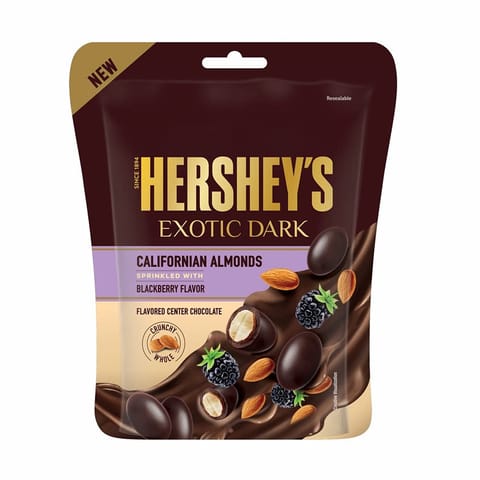 Hershey'S Exotic Dark Californian Almonds Blackberry Flavor