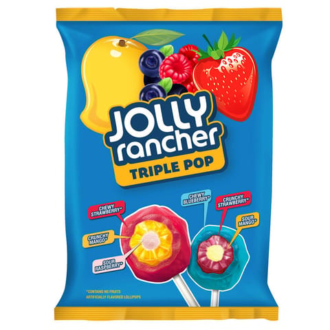 Jolly Rancher Triple Layer Lollipop Assorted - 305G