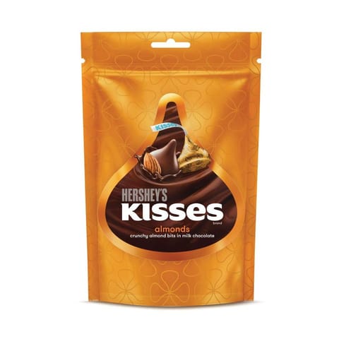 Hershey'S Kisses Almonds Melt-In-Mouth Chocolates Individually Wrapped