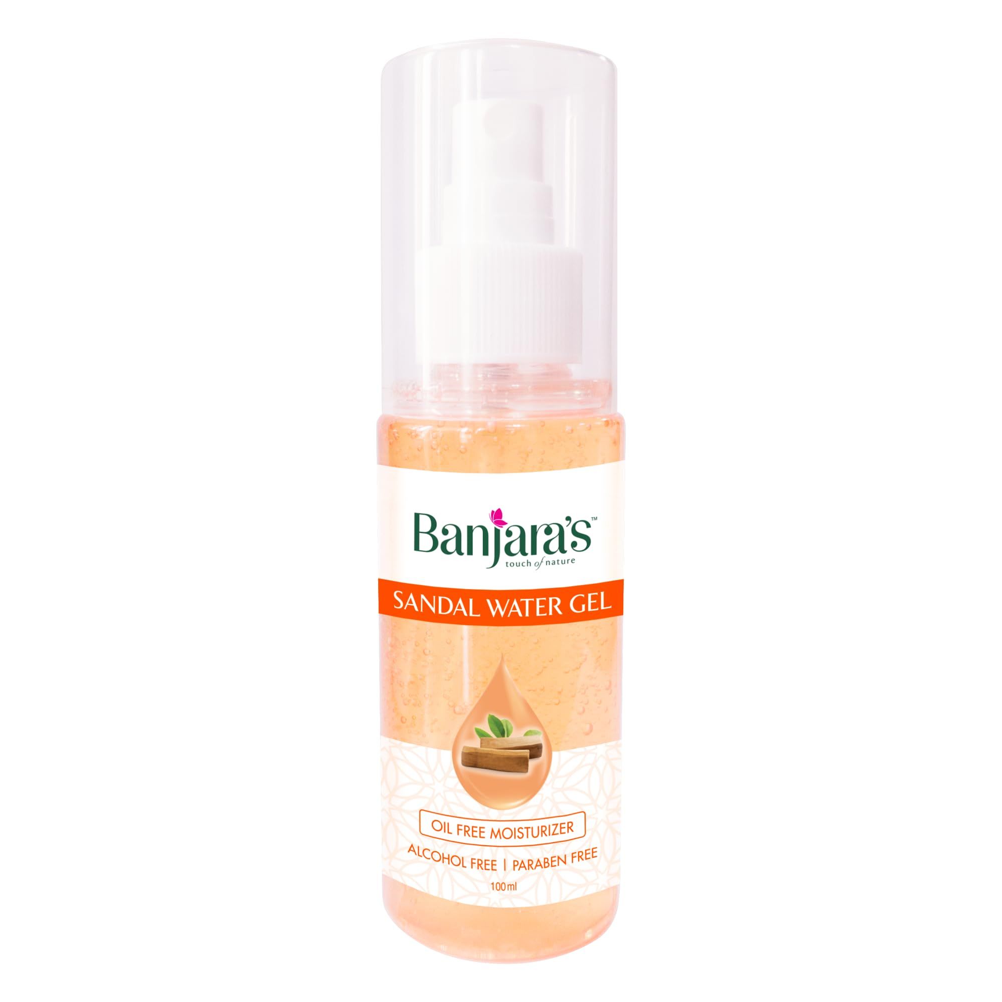 Banjara’s Sandal Water Gel - Smoothens and deeply hydrates the skin - 100 ml