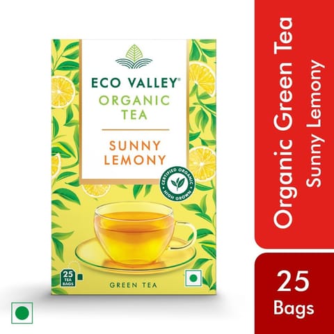 Eco Valley Organic Sunny Lemony Tea Bags 25Nos