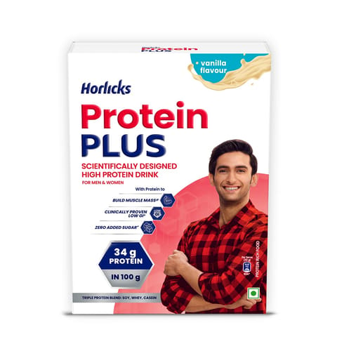 Horlicks Protein Plus Vanilla Container 400Gm