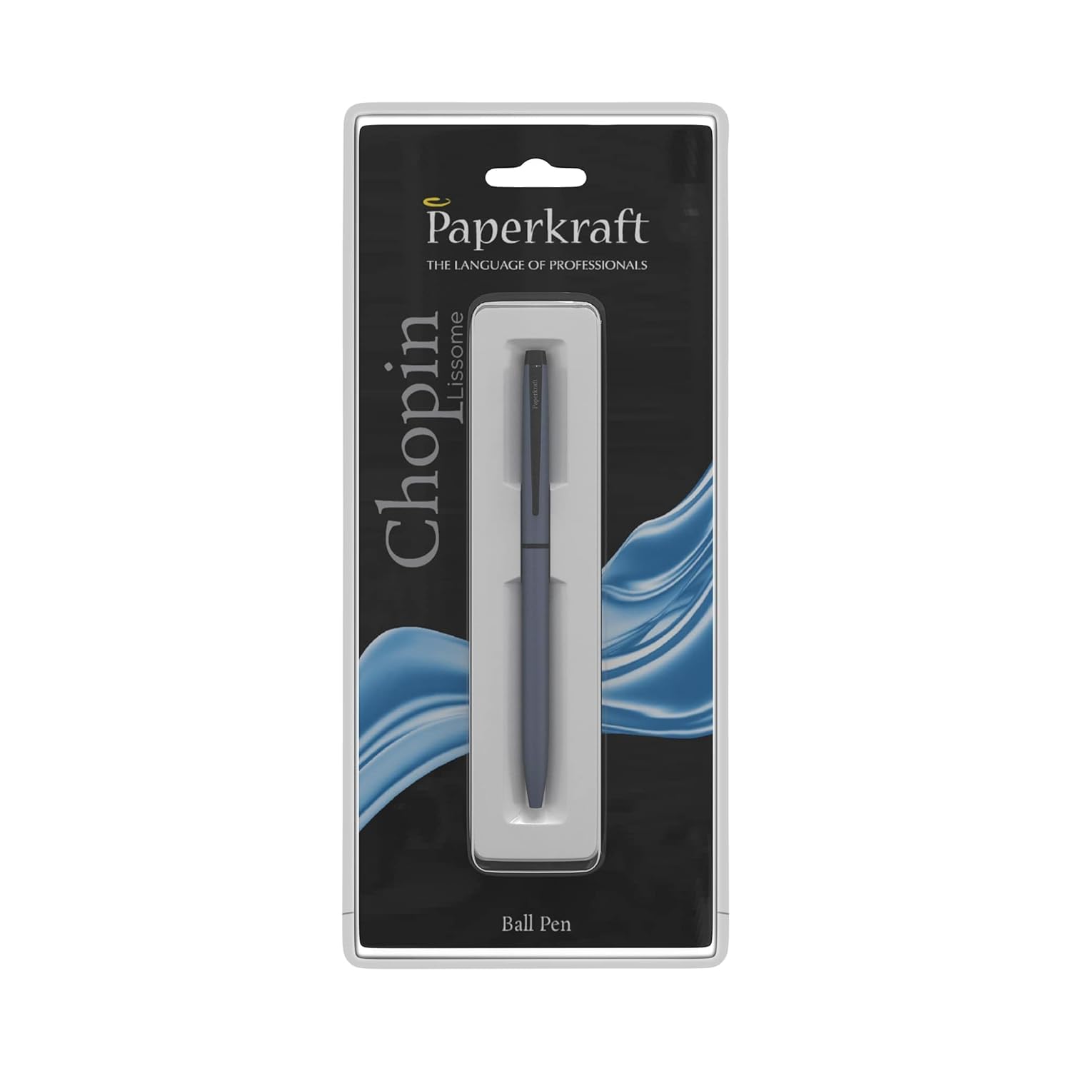 Paperkraft Chopin Lissome - Ball Pen Elegant & Classic Matte Blue Finish (Blue Ink)