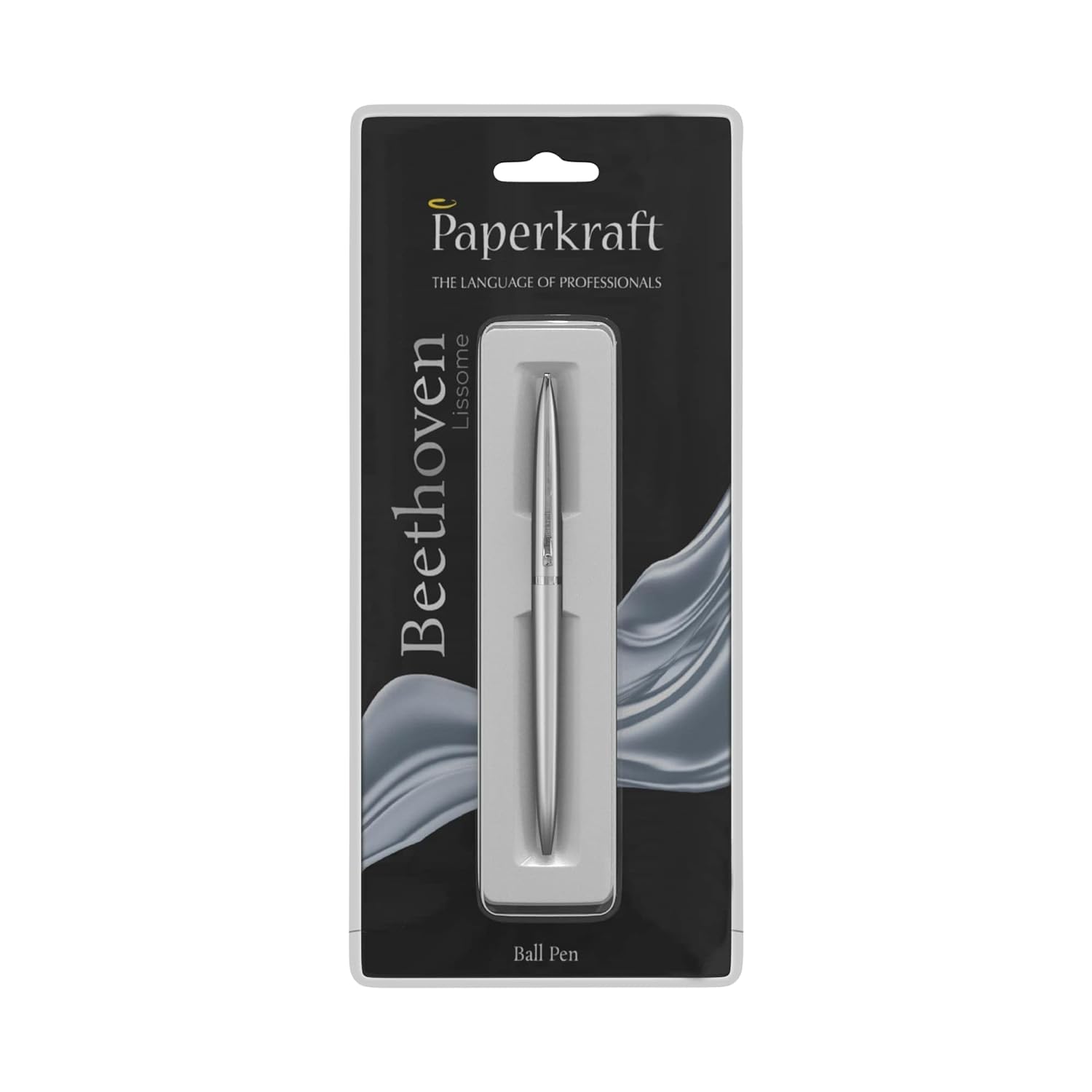 Paperkraft Chopin Lissome - Ball Pen Elegant & Classic Classic Silver Finish (Blue Ink)