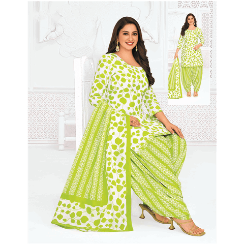 Pranjul 100% Cotton Printed Patiyala Ready Made Stitched Salwar Suits