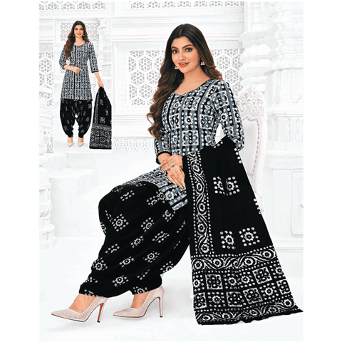 Pranjul 100% Cotton Printed Patiyala Ready Made Stitched Salwar Suits